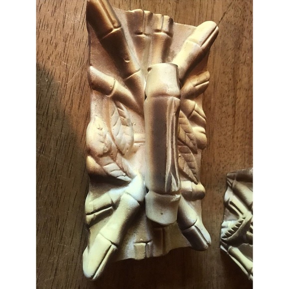 Miramar of California Bamboo Ceramic Tiki MCM Pottery Trinket Dish & Lid 1950's - Picture 10 of 11